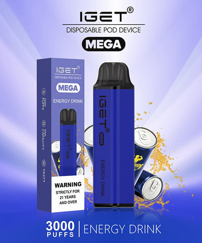 Iget Mega Energy Drink 3000 Puff Vape