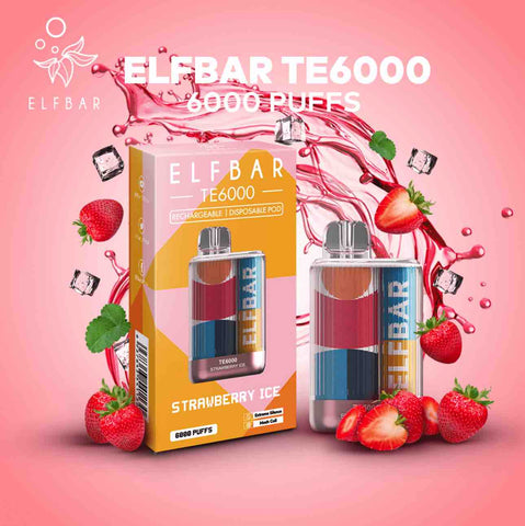ELF BAR TE6000 - Strawberry Ice 6000 Puffs