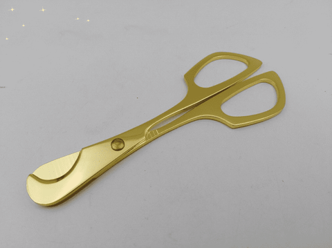 Golden Steel Cigar Scissors