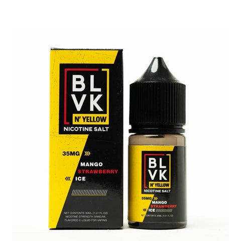 BLVK & Yellow Salt- Mango Strawberry Ice Bottle