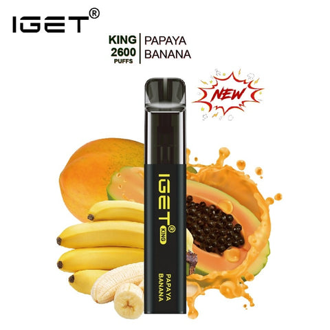 IGET King Papaya Banana 2600 Puffs