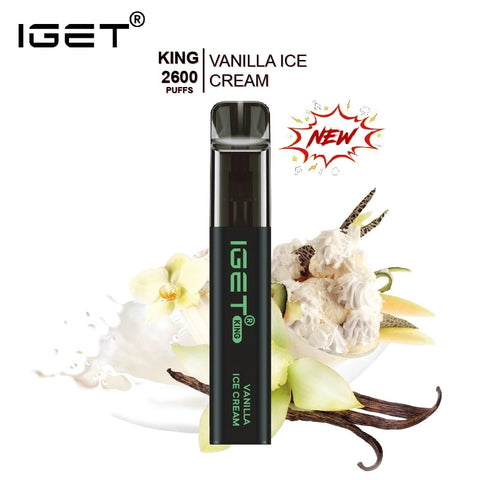 IGET King Vanilla Ice Cream 2600 Puffs