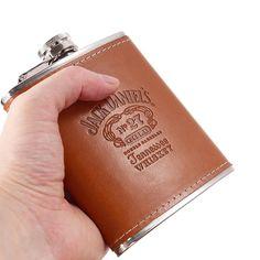 Jack Daniel’s Brown Leather Pocket Flask