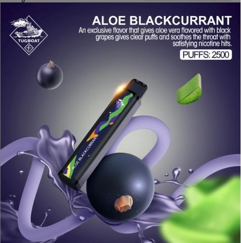 Tugboat XXL Aloe Blackcurrant (2500 Puffs)