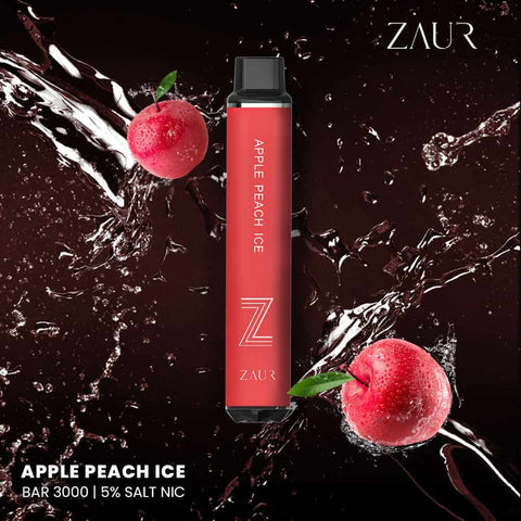 Zaur Apple Peach Ice 3000 Puff Disposable bar