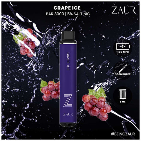 Zaur Grape Ice Disposable Vape